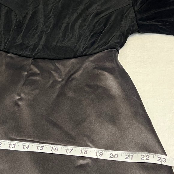 Vintage Y2K PRAISE HYMN Women's Formal Maxi Dress Short Sleeve Black Size XS - Picture 6 of 7